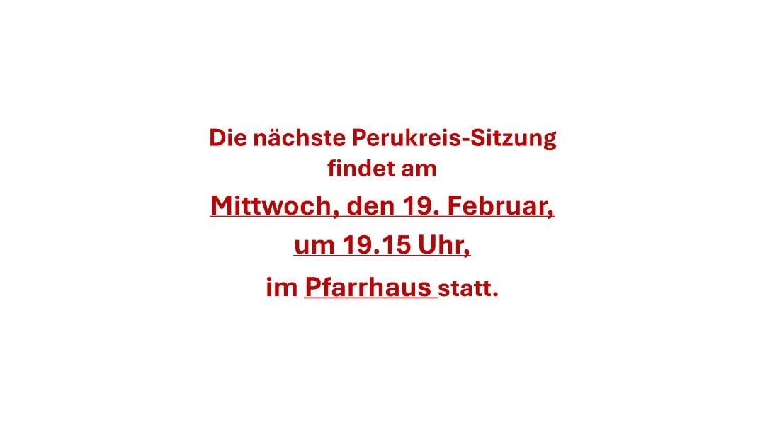 Perukreis-Sitzung Februar